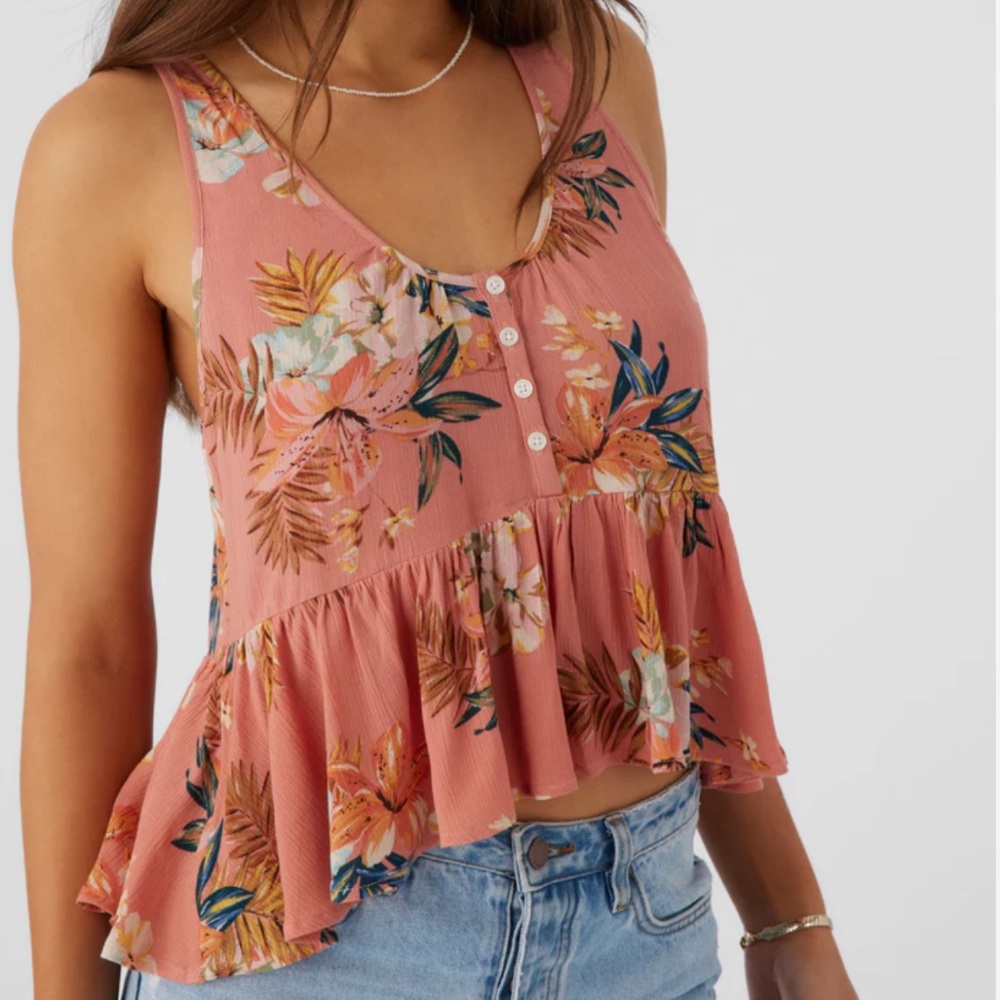 O’Neill ALINA PUNTA TROPICAL TANK TOP women’s medium